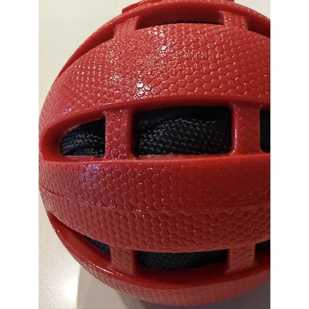 Nerf Dog Checker Crinkle Squeak Ball NF-4443 Durable Rubber Dog Toy 3.8